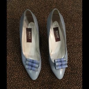 Gorgeous pale blue Bally pumps!